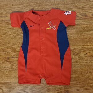 Baby All-In-One Nike MLB St. Louis Cardinals Red Outfit 6-9 Months